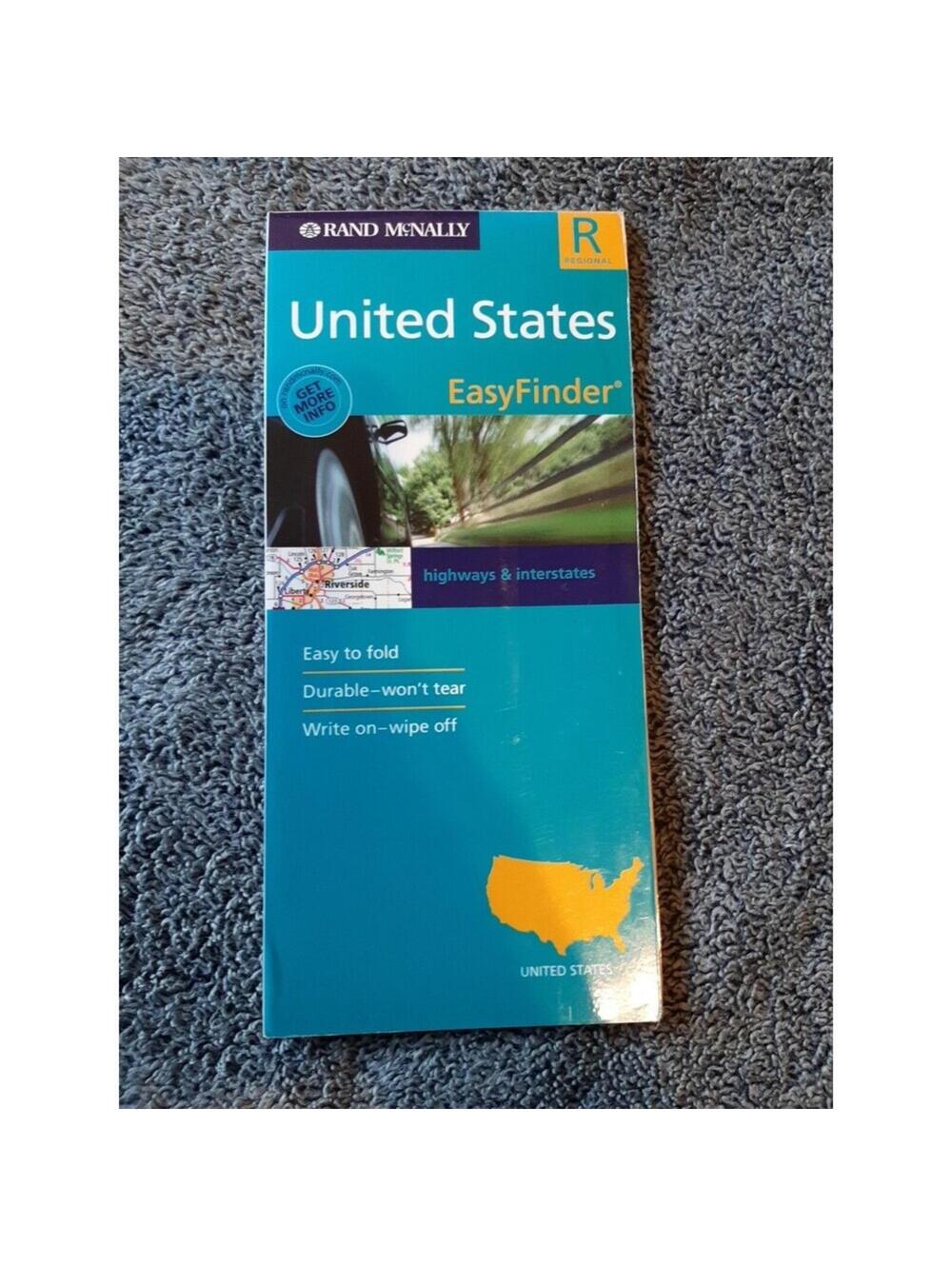 Rand McNally~Easy To Fold~United States~Laminate Map~2008